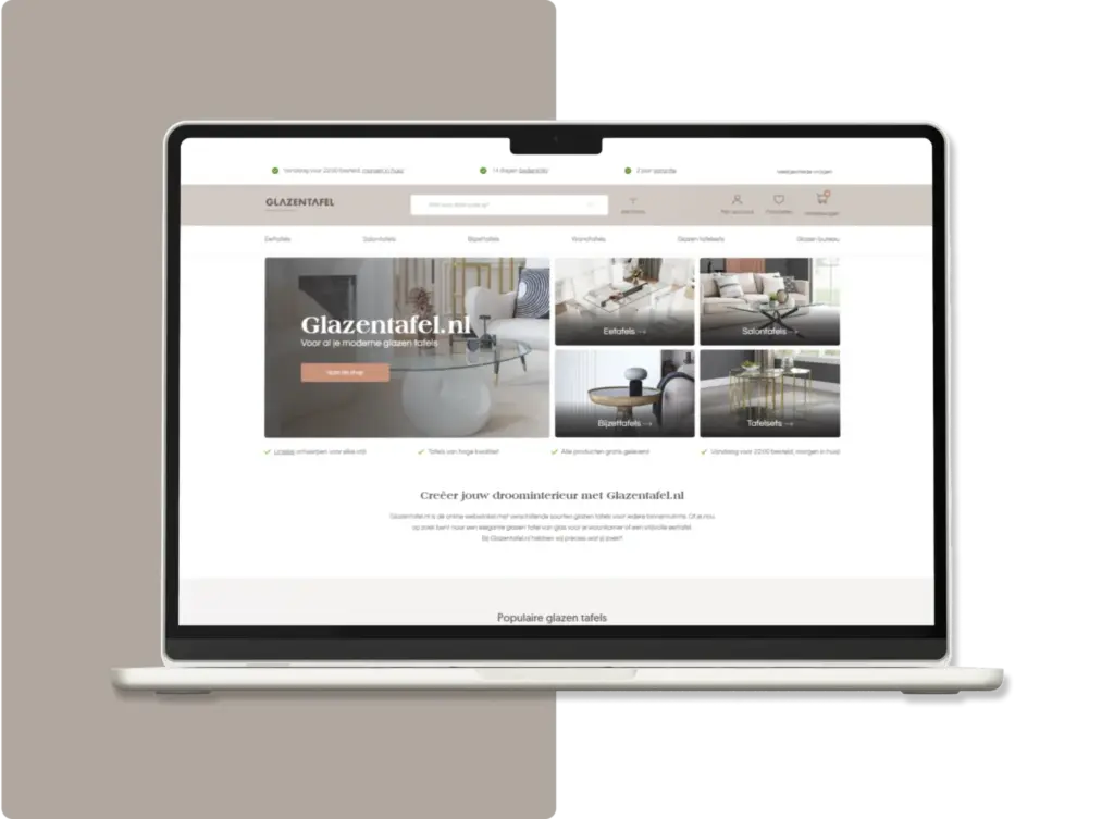 Glazentafel.nl voorbeeld 4