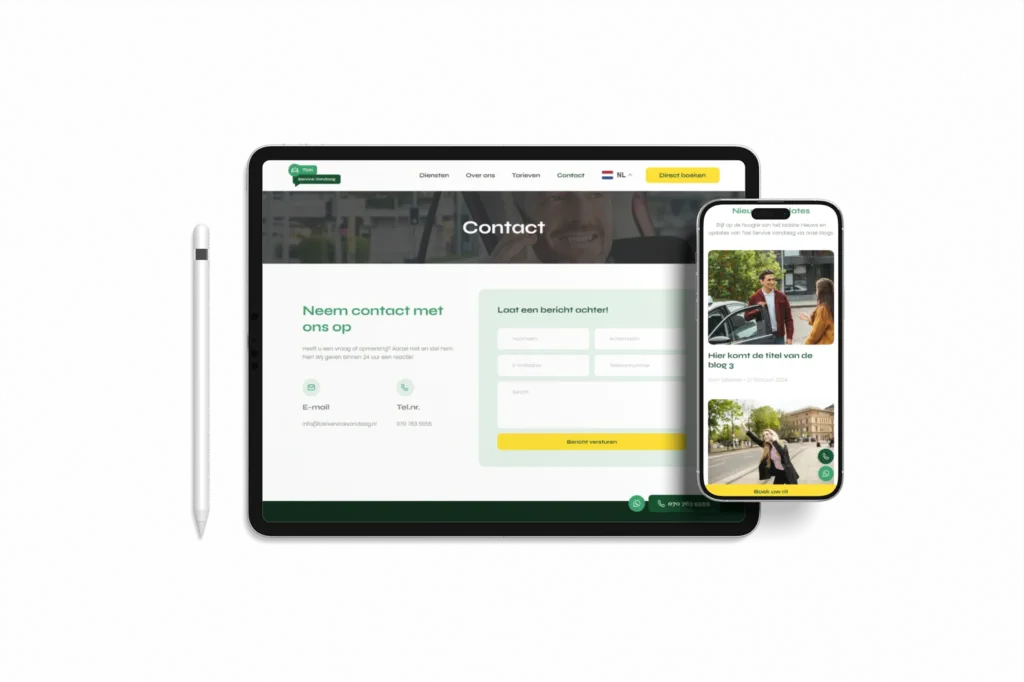 Taxi Service Vandaag voorbeeld 2