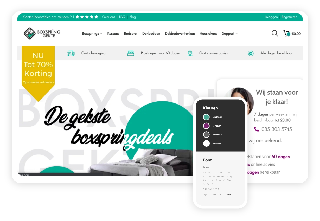 Boxspringgekte-banner