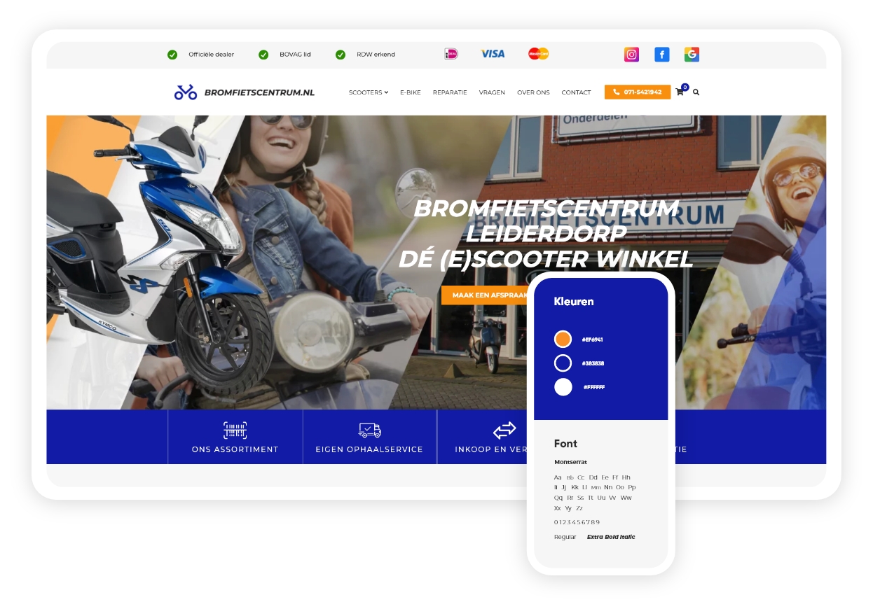 Bromfietscentrum-banner